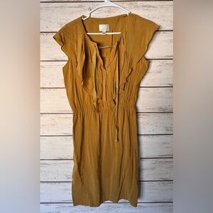 Donna Morgan Mustard Midi Dress